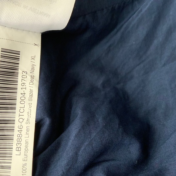 Quince 100% European Linen Structured Blazer Deep Navy Blue XL LB38846-QTCL004 - Picture 7 of 7